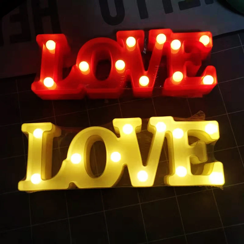 Creative LED Neon Light Sign LOVE HEART Wedding Party Decoration Neon Lamp Valentines Day Anniversary Home Decor Night Lamp