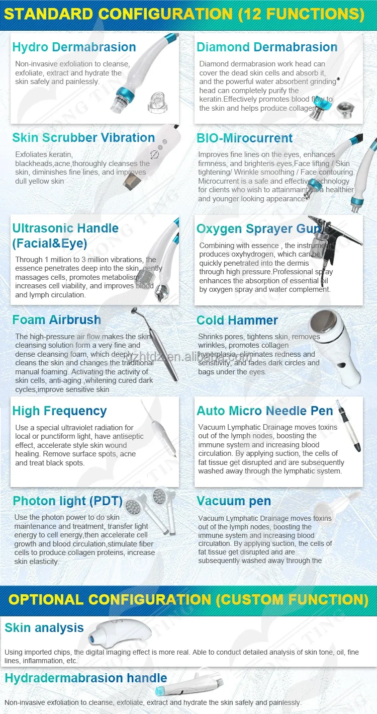 2024 Hydraulic Beauty Facial 15 In 1 machine Hydradermabrasion Diamond Beauty Machine Skin Care Machine
