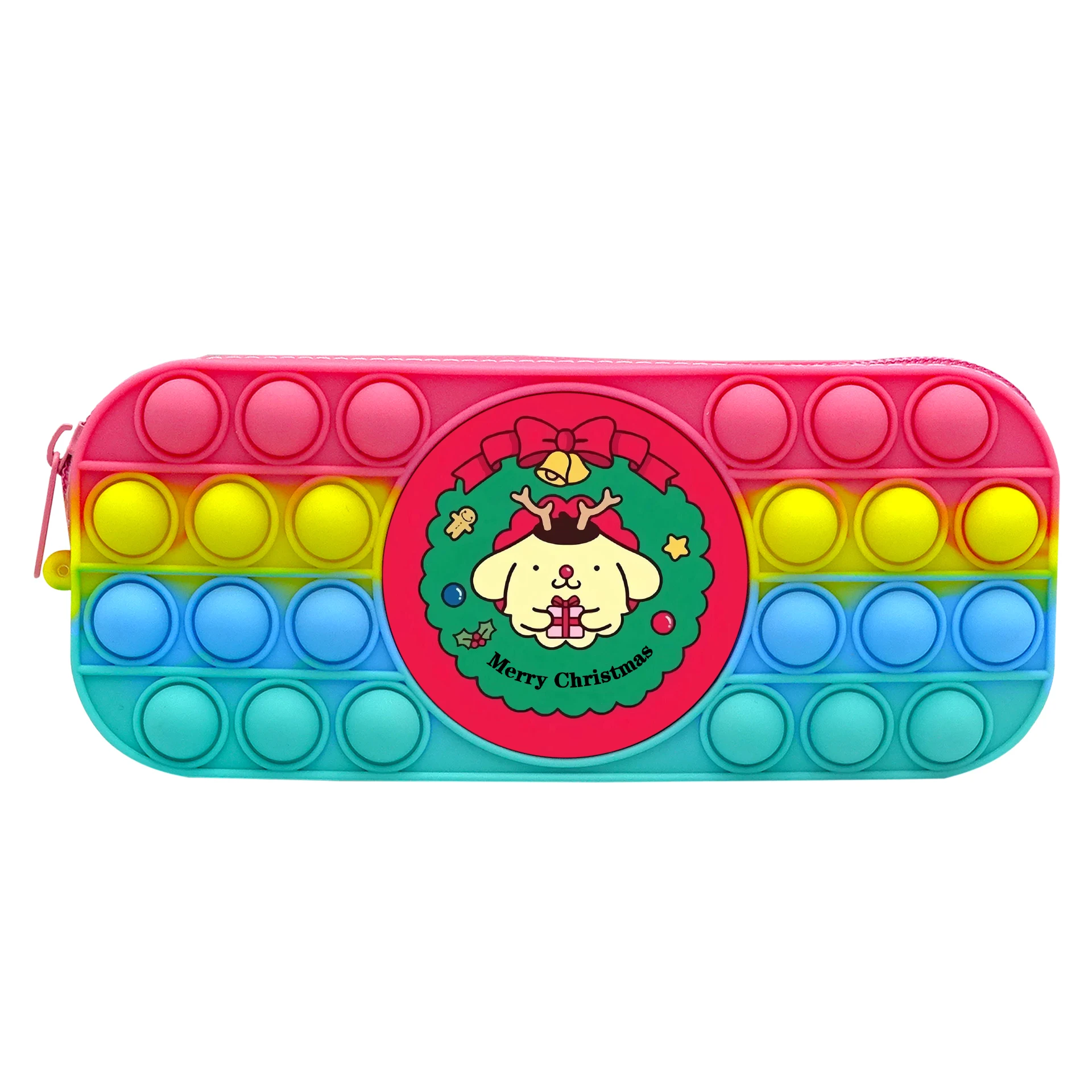 Cheap Price Fidget Pop Bubble Stationery Silicone Toy Pen Bag Pencil Case Pencil Box Large Capacity Pens Storage
