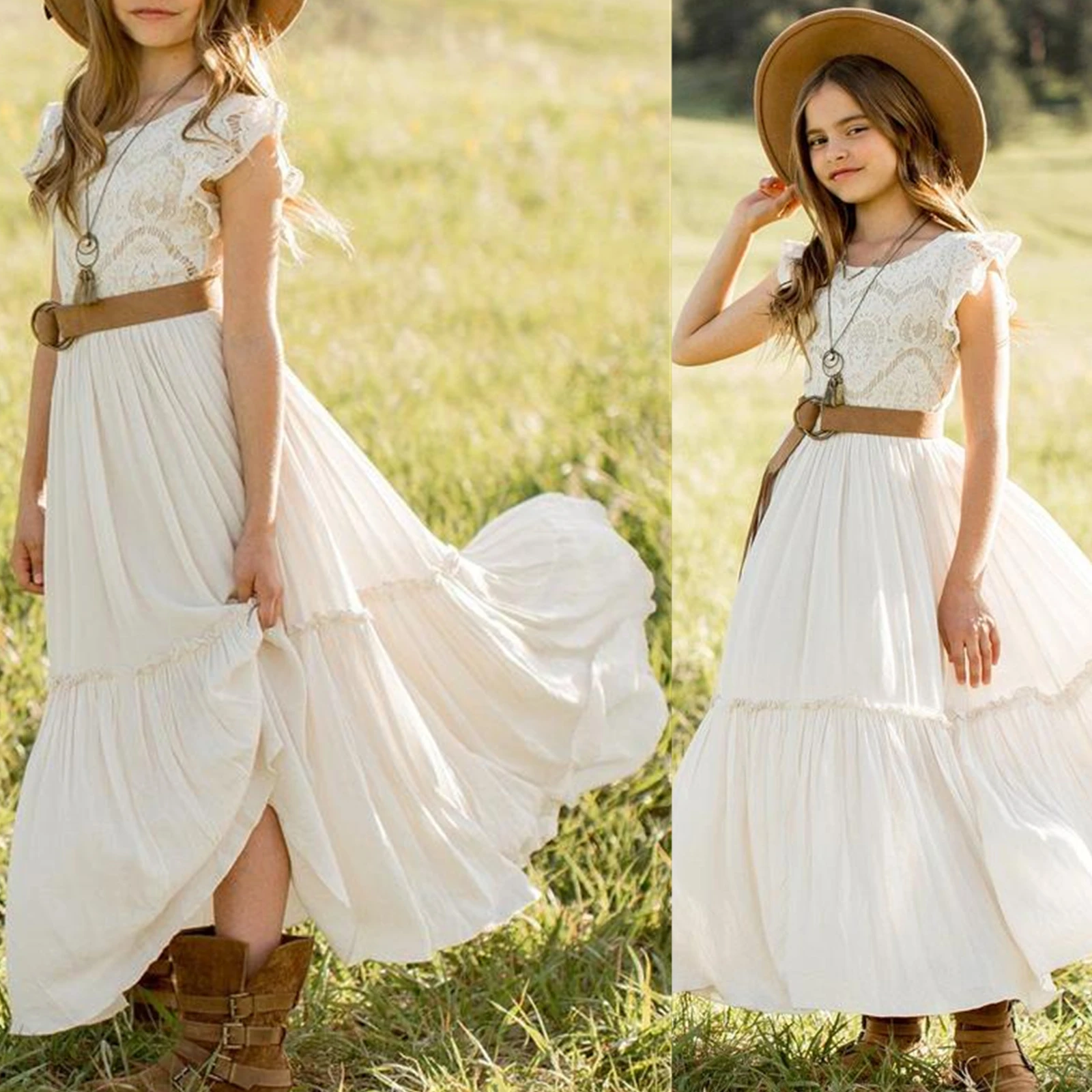 Оптовая продажа детской одежды на заказ летняя детская одежда от поставщика дизайнерская для девочек платье кружевное