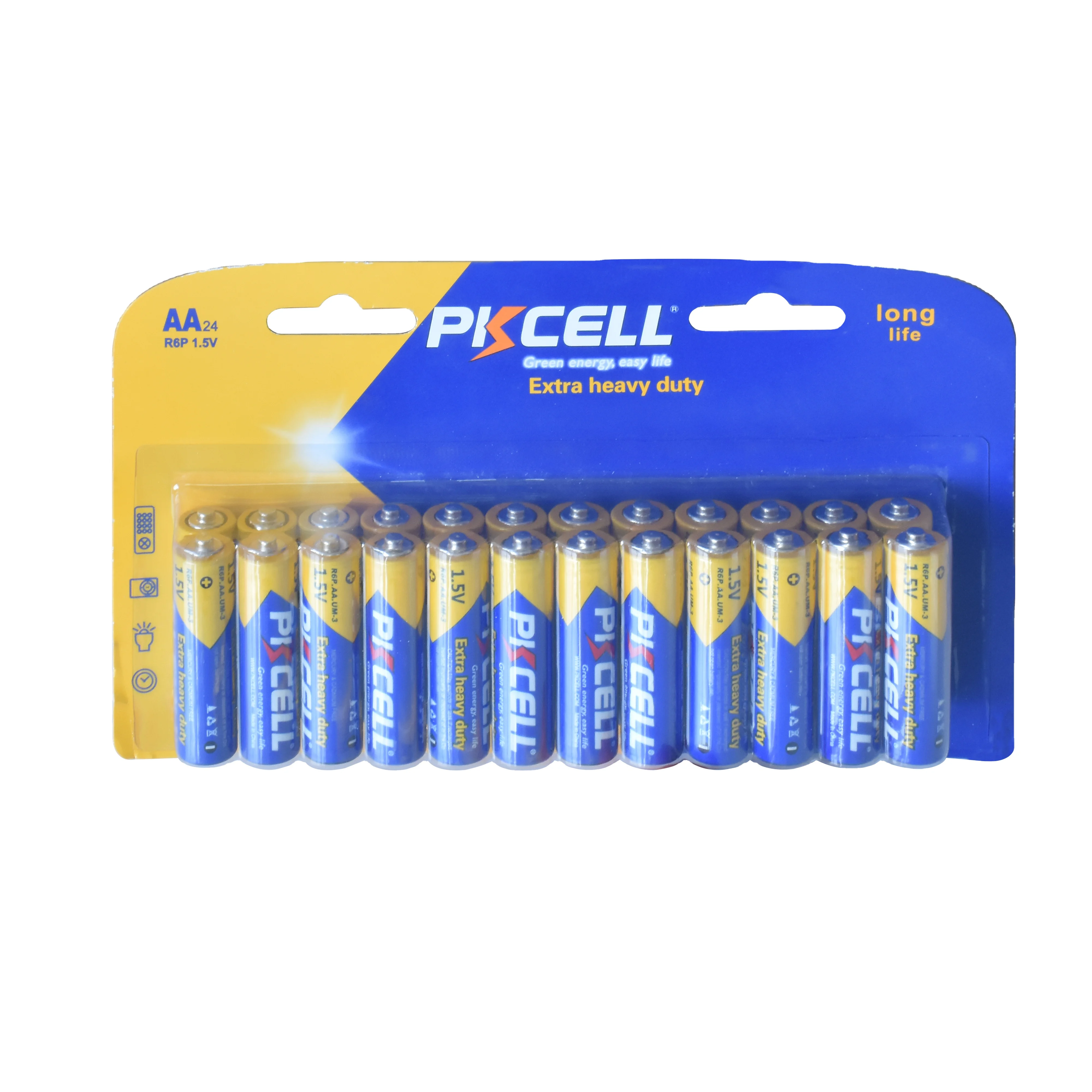 PKCELL brand or OEM 1.5v  super heavy duty  battery aa size  r6p um3 with high quality