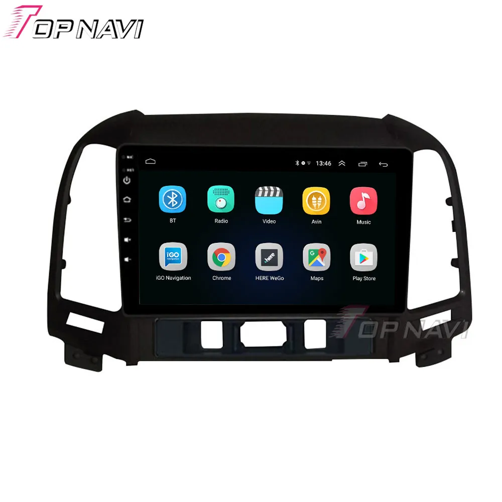 Android 9 0 Автомобильный мультимедийный GPS-плеер для Hyundai SANTA FE автомобильное радио 2006 2007 2008 2010 2011 2012 Wifi Автомобильное