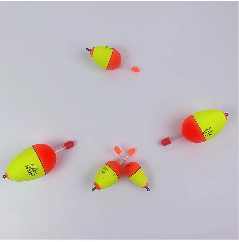 Long Throw EVA Foam Fish Float with Luminous Stick Wild Fishing Belly Insert-Foam Chain Fish Float