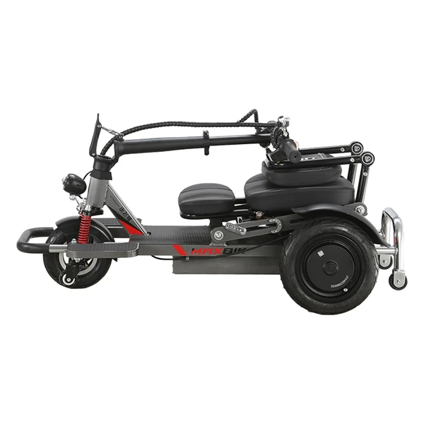3 Wheels Foldable Disabled Electric Mobility Scooter With Backrest