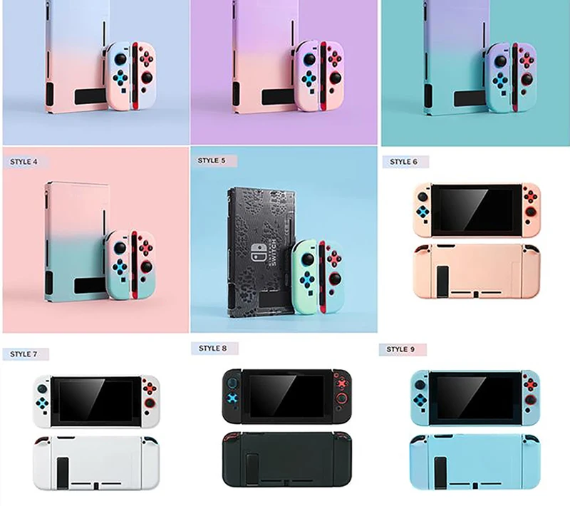 
Защитный жесткий прозрачный чехол для контроллера Nintendo Switch Joy Con 