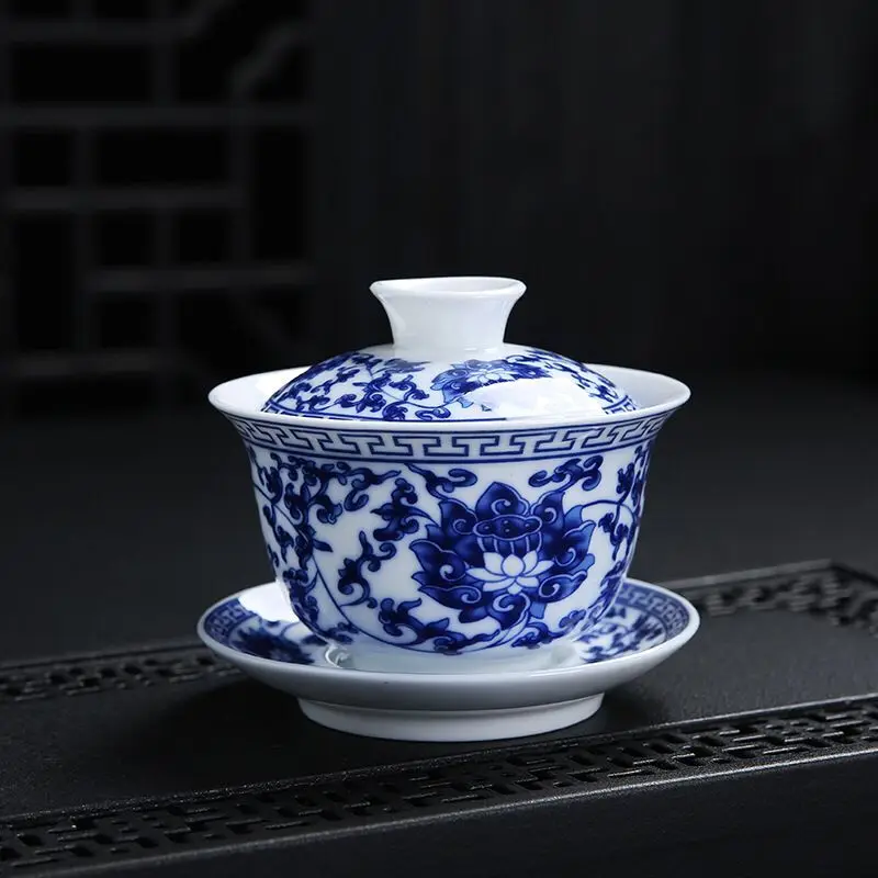 Porcelain Ceramic Tea Set Top Grade Gai Wan Bowl