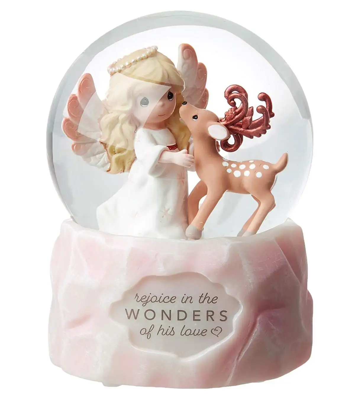 
100mm Resin Angel Glass Snow Globe Shikecore 