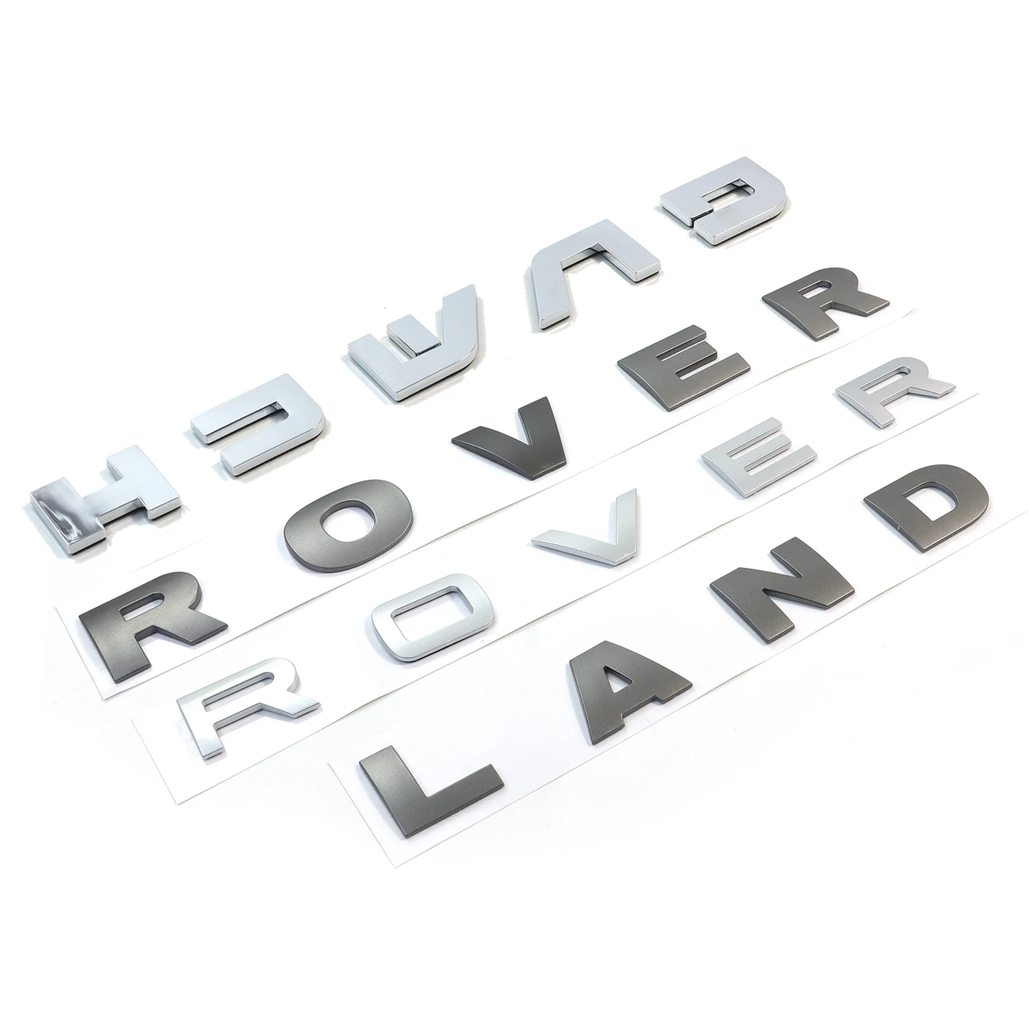 Chrome Alphanumeric Car Emblem Plating Process Waterproof Body Dashboard Logo Decoration Car 3d Decals