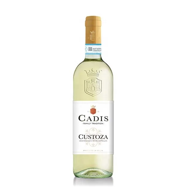 Italian white wine - Custoza DOC - Cadis - Glass Bottle 0,75 - Color: Straw Yellow - Palate: Dry