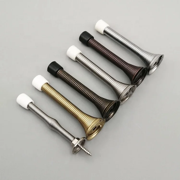 Wholesale White Modern Door Stops Security Home Steel Spring Door Stopper Door Stop