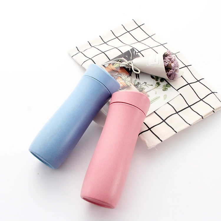 250ml Cup Coffee Mug Thermo Eco Water Bottle Biodegradable Wheat Straw Coffee Cup