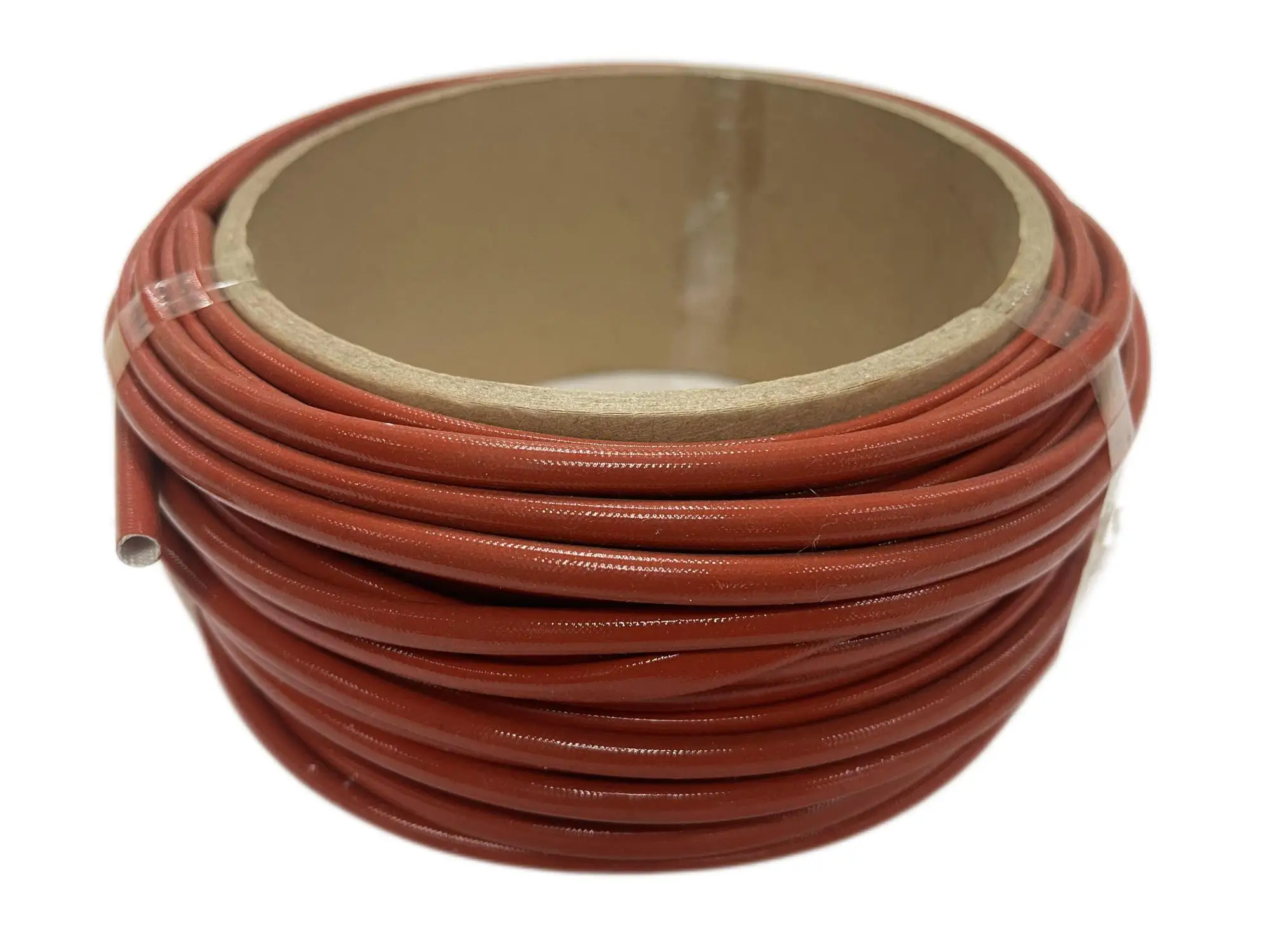 Best price of China manufacturer hot sale high temperature Self-extinguishing Silicone Resin Fiberglass Sleeve in red color