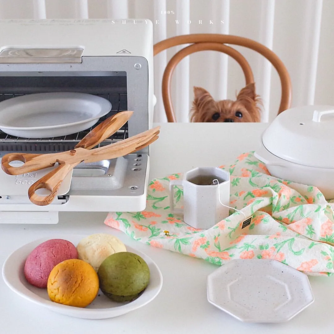 Personalized Multifunction Kitchen cooking Baking Utensil Salad Bread Food Bamboo Wood Server Tongs