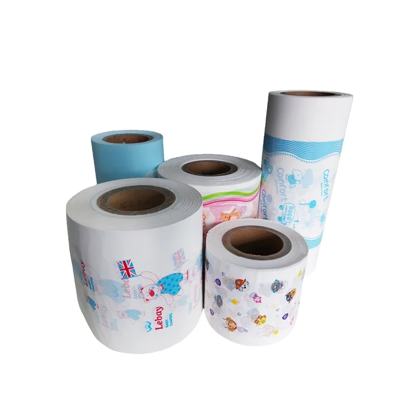 breathable  backsheet nappy polyethylene for sanitary napkin and diaper pe film for diaper flexo printing breathable