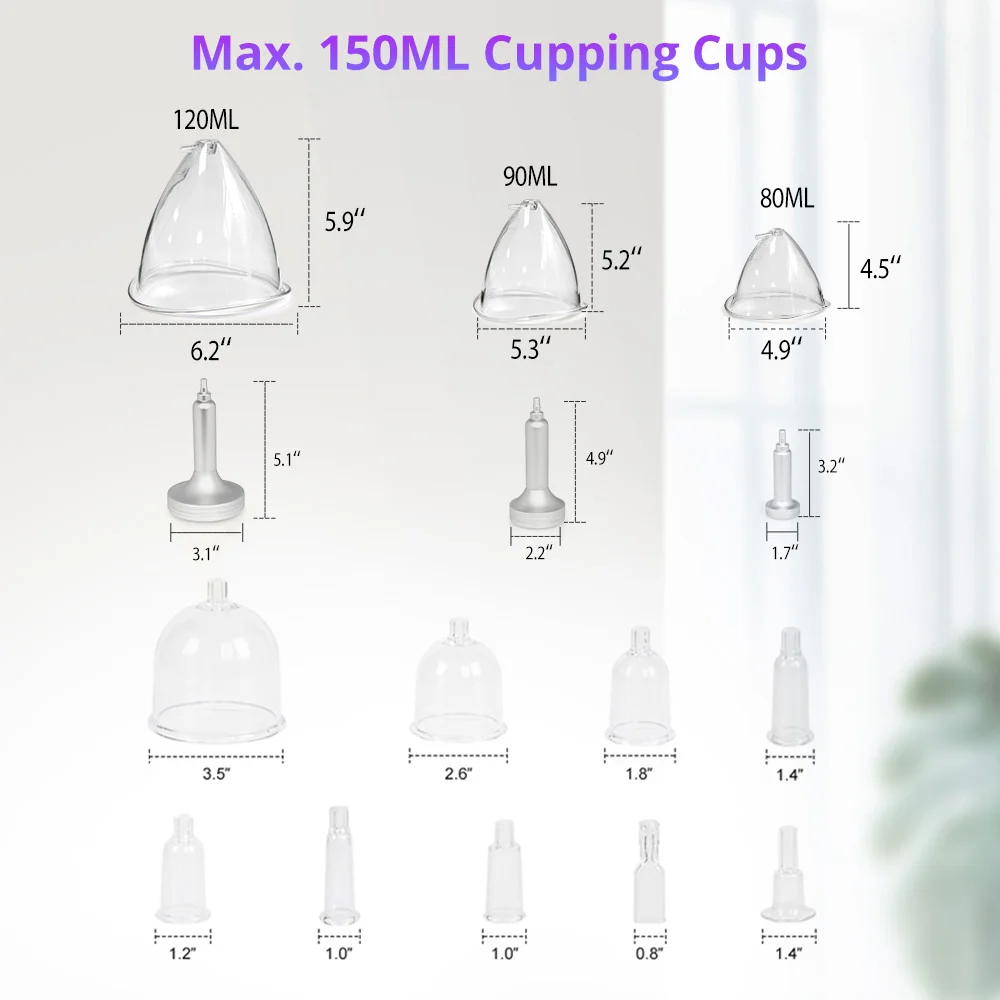 Body Massage Vacuum Therapy Breast Enlargement Lymph Detox Breast Lifting Beauty Equipment Machine