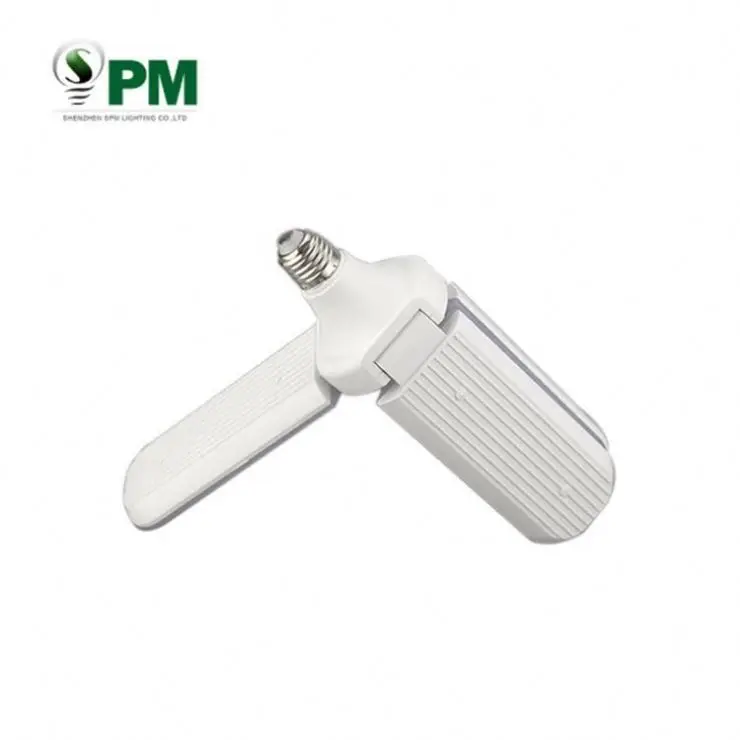 E27 Led Light 30W 40W 45W 60W 220V Ceiling Adjustable Foldable Football Led 3 4 5 Leaf Lamp Ampoule Fan Blade Led Bulb,Led Light