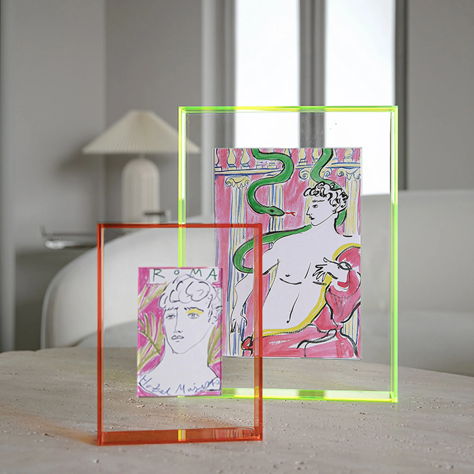 Acrylic photo frame photo clamping decoration oil painting box gift