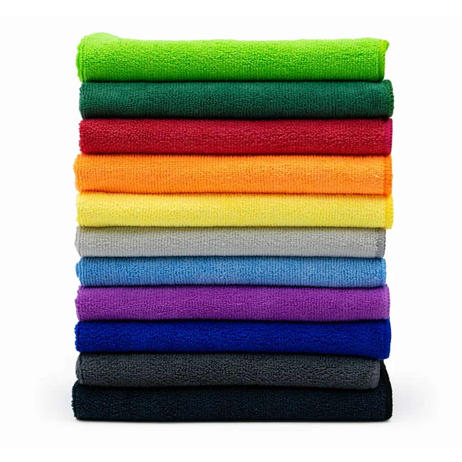 Factory Hot Sell 40X40CM Microfiber Cleaning Cloth Polishing Car Microfiber Cloth Car Kitchen Window Towel Microfiber Towel