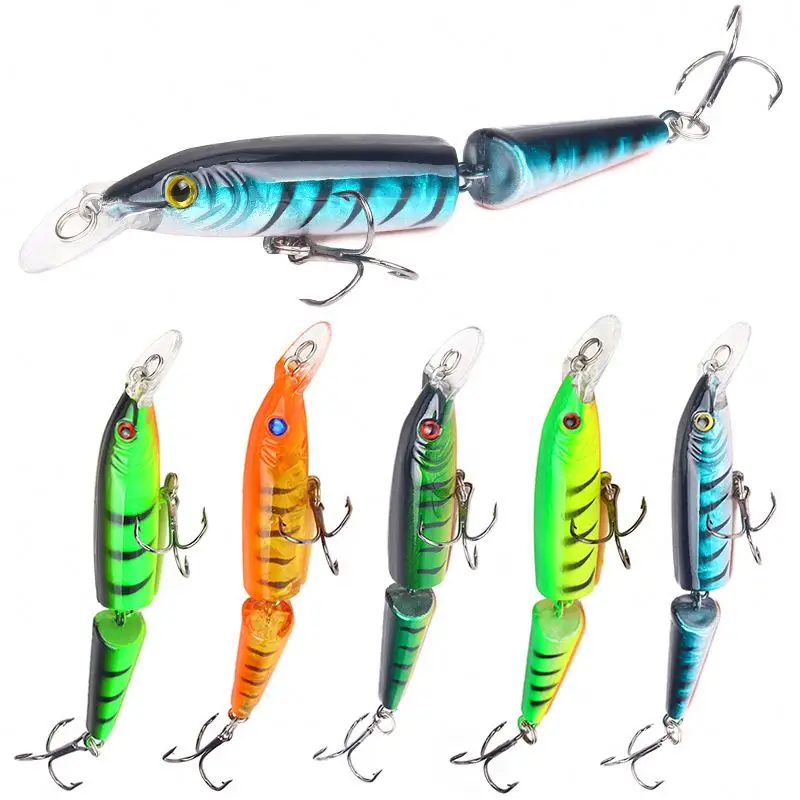 SKNA Super Classic 10.5cm 9g  5 colors  Pike Fishing Baits Hook 2 Segment Lifelike Skin Multi Joint Body Pike Lure