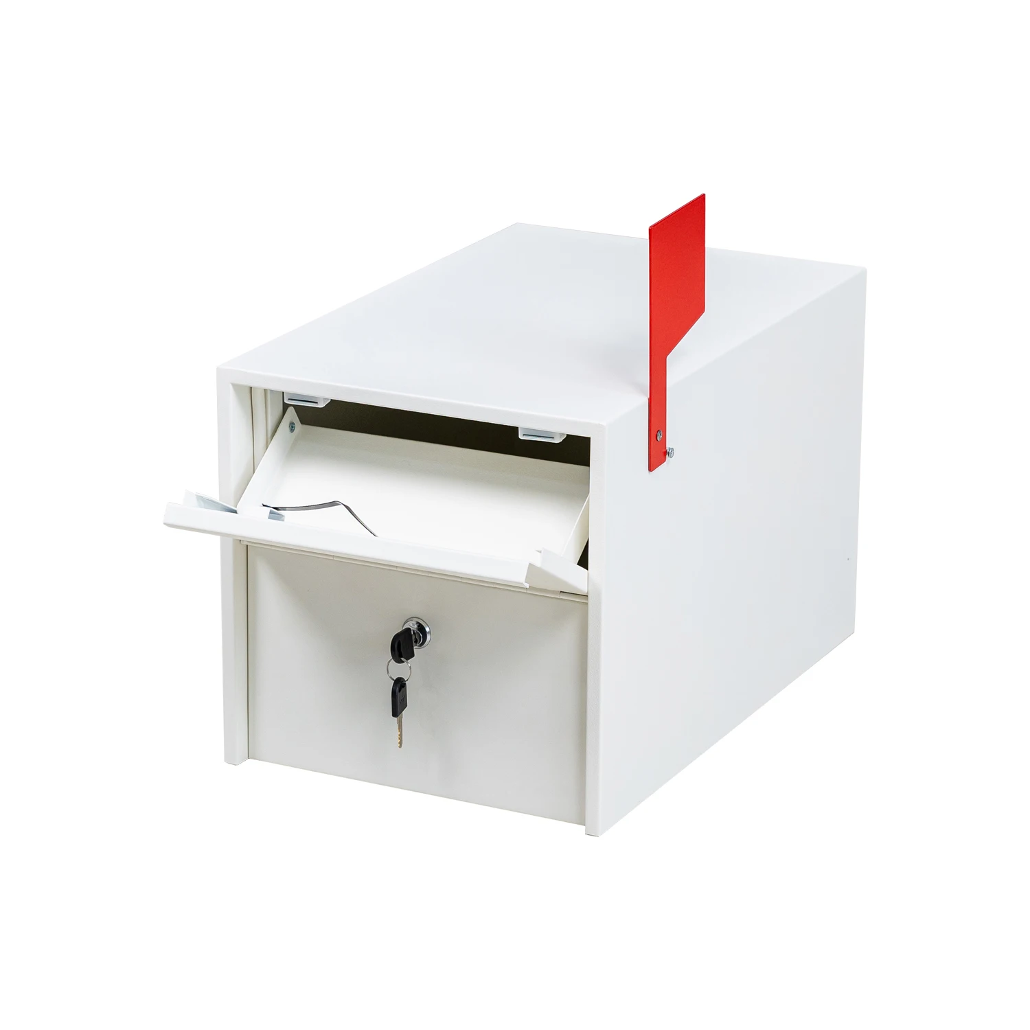 Большой коммерческий замок стальной белый почтовый ящик непромокаемый уличный с замком для дома