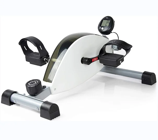 Under Desk Bike Pedal Exerciser - Foot Exercise Cycle for Sitting with LCD Display - Mini Stationary Peddler