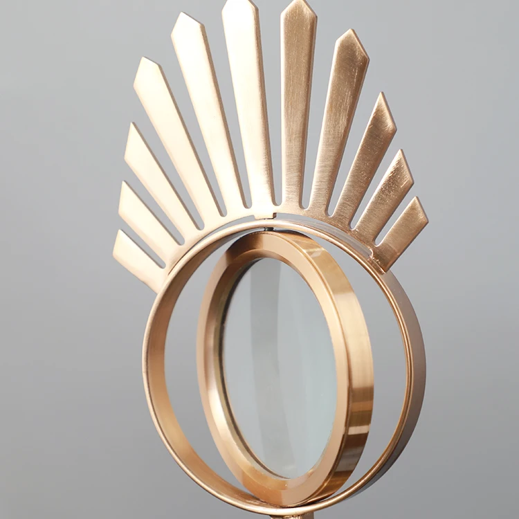 Luxury metal evil eye decor for home hand made desktop decorative ornament home decoration accessories