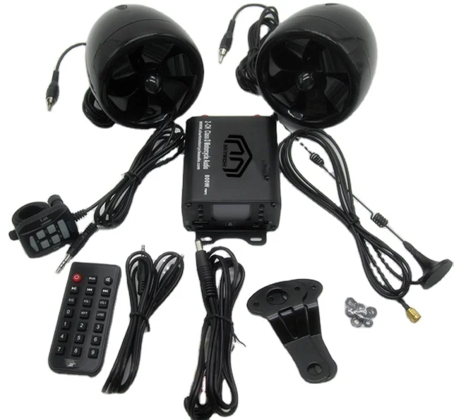 Mini Car Motorcycle MP3 Hi-Fi Stereo Audio Amplifier 2 channel motorcycle audio for ATV UTV GOLF
