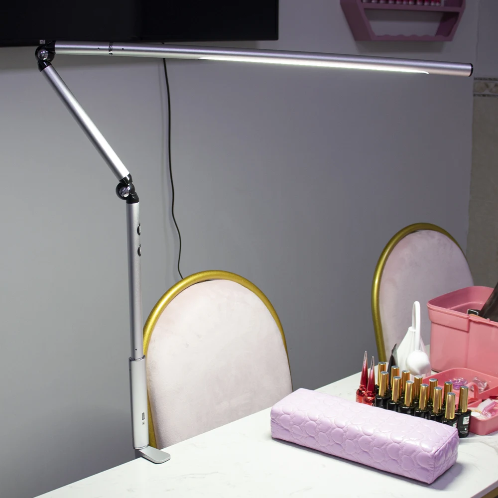 Cosmetic Light Nail  Led  Lamp Eye-caring 360 Adjustable Flexible Table Lighting Metal Desk Lamp UV Table Lamp