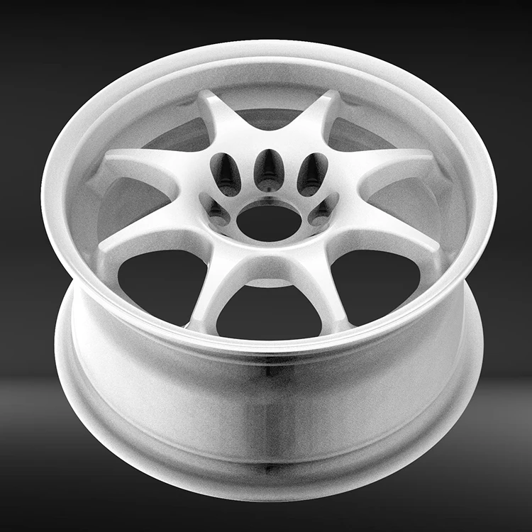 Japanese 4x100 white color 15 16 inch alloy wheels rims for car