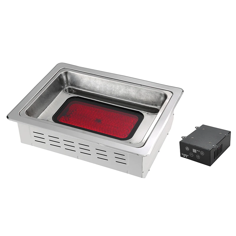 Hot sale Electric Hotpot BBQ Grill 2 in 1 Hotpot Equipment For Restaurant