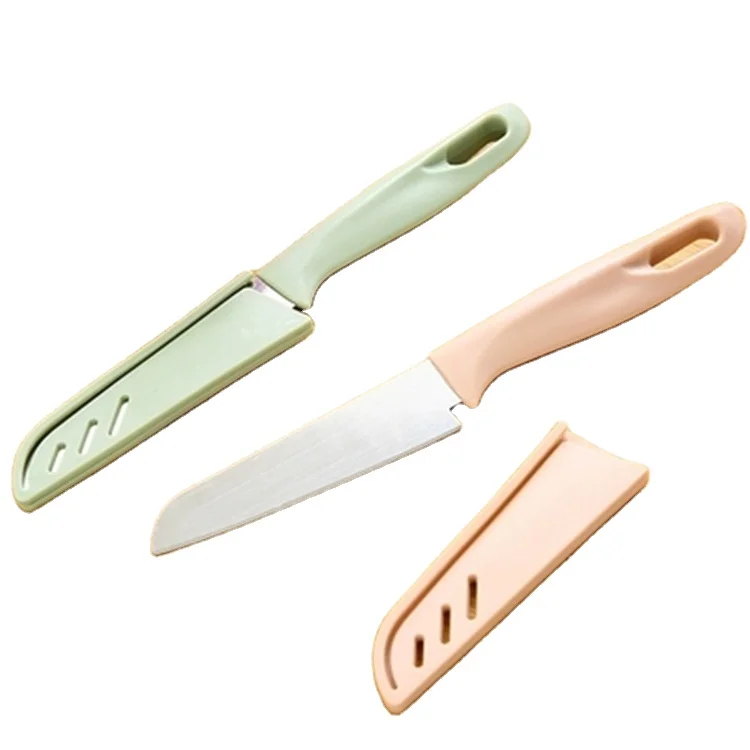 
Wholesale Nordic Kitchen Gadgets Stainless Steel Steak Vegetable Fruit Knife with Blade Guard 