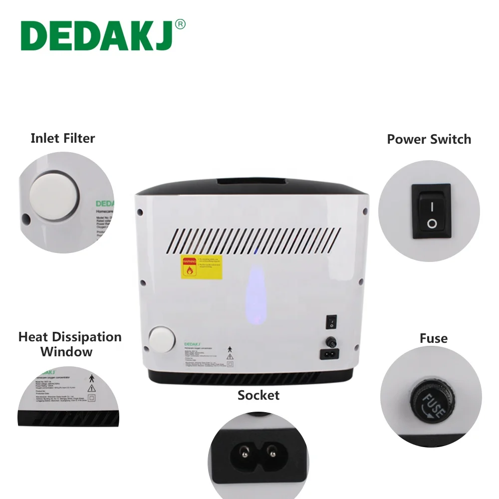 DEDAKJ Portable Small Mini Oxygen Concentrator Price Portable Oxygen Concentrated Machine
