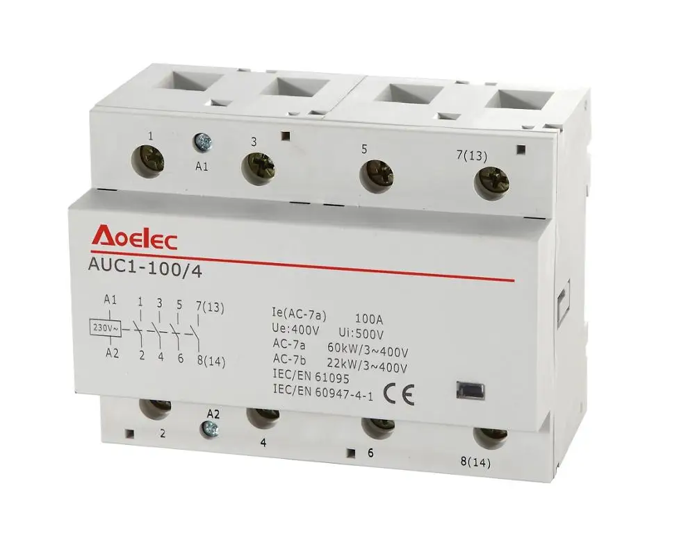 AUC1-100/4  4P 100A with semko certificate Modular Contactor