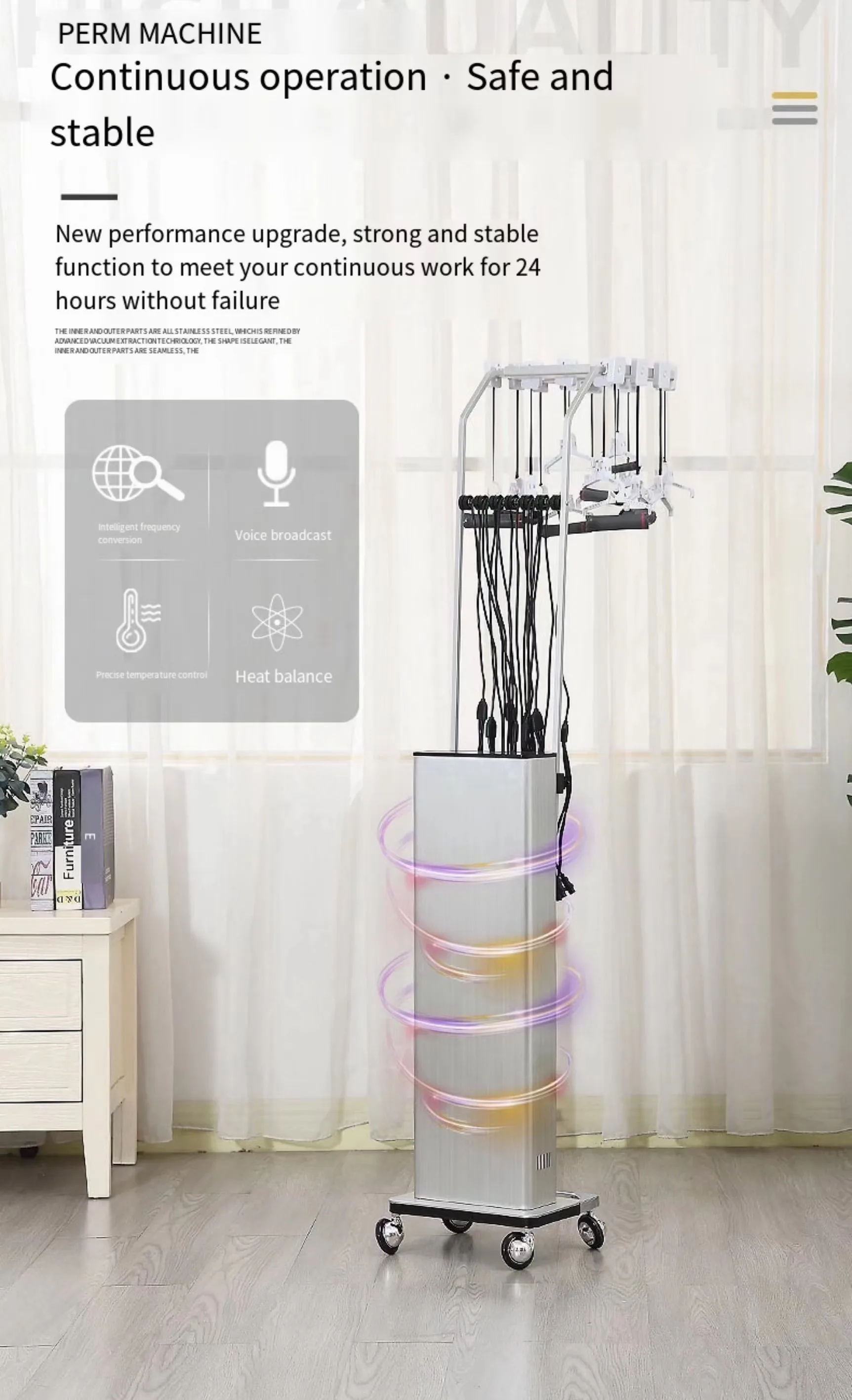 Barber Shop Equipment Tools Digital Perm Machine Wave Rotating Curling Iron Hair Styling Automatic Hair Irons