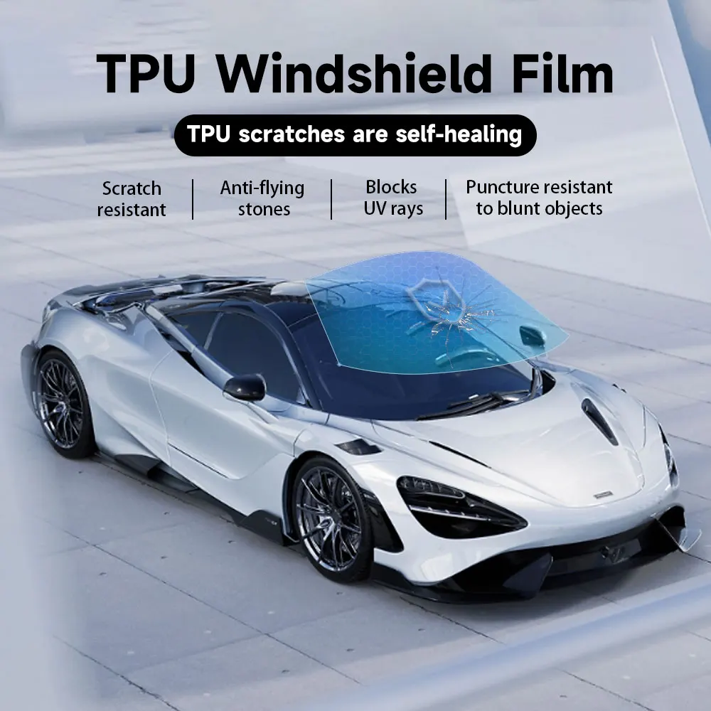 Clear Bra Film for Car Protection - 6.0mil Thick TPU, UV and Scratch Protection Windshields Films Window Tpu Film Tpu Ppf 100%