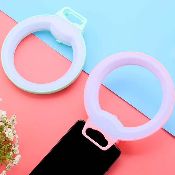 Перезаряжаемая камера селфи кольцевой свет вспышка мобильный сотовый телефон Sefie заполняющий светодиодный свет с 3 режимами