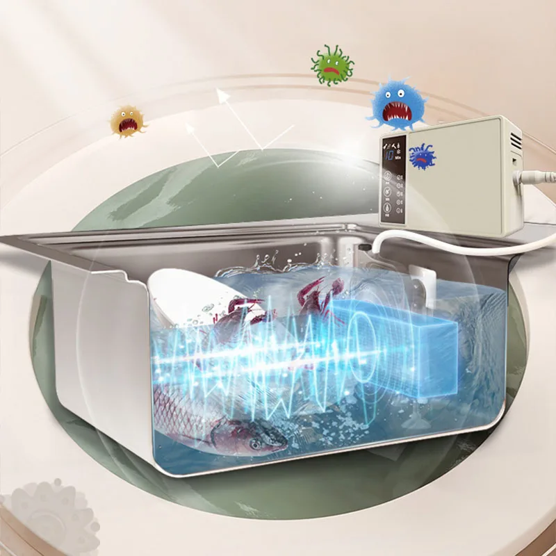 oem odm logo color timing function free-installation Ultrasonic dishwasher 400W power Ultrasonic cleaner