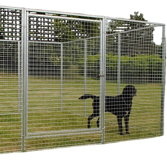 Large High Quality Enclosure Run Kennel Welded Wire Fence Outdoor Metal Pet Dog Cage