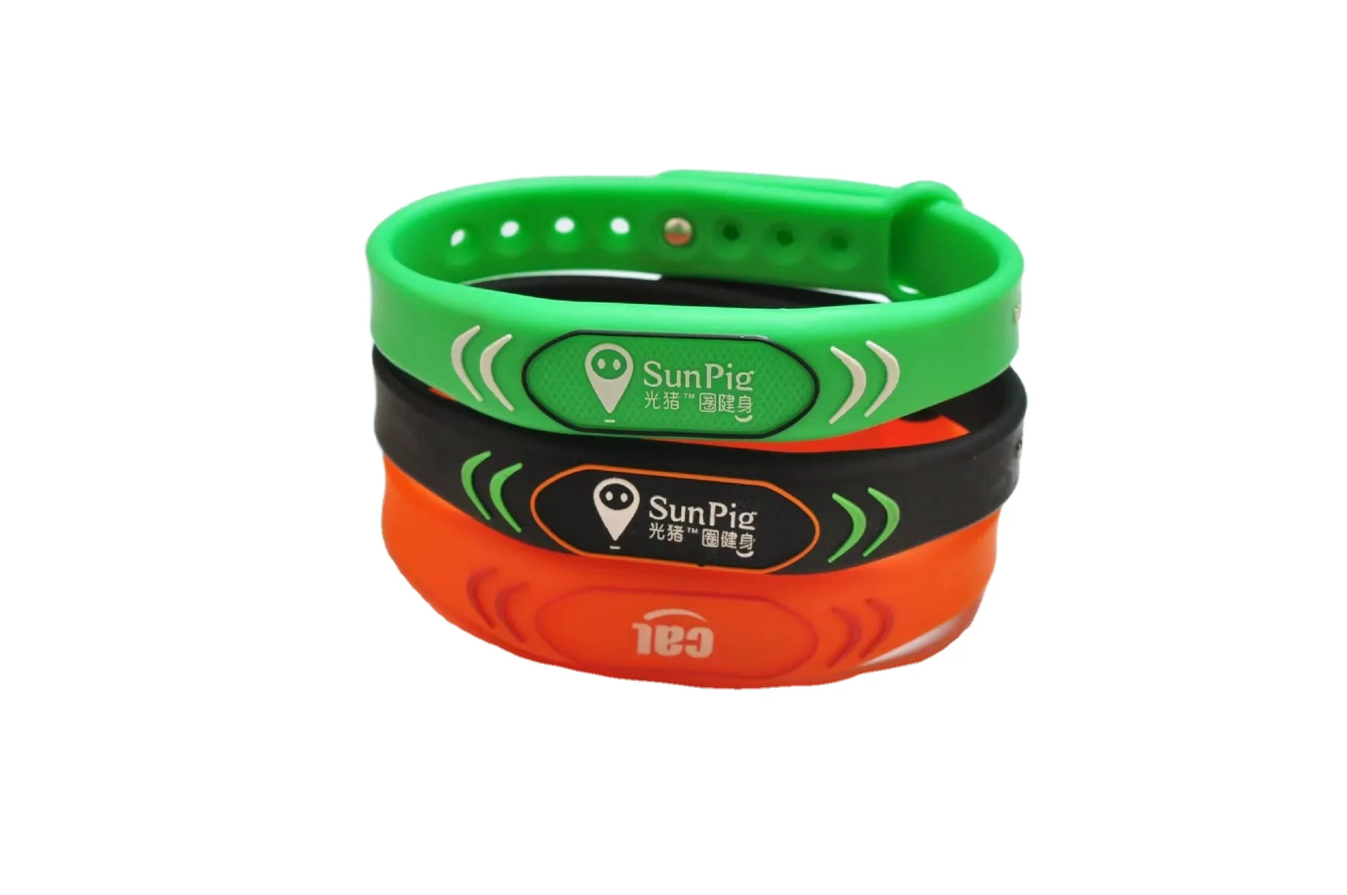 RFID Cheap colourful Custom silicone Happy Birthday letter bracelet Silicone bracelet custom printed logo bracelet