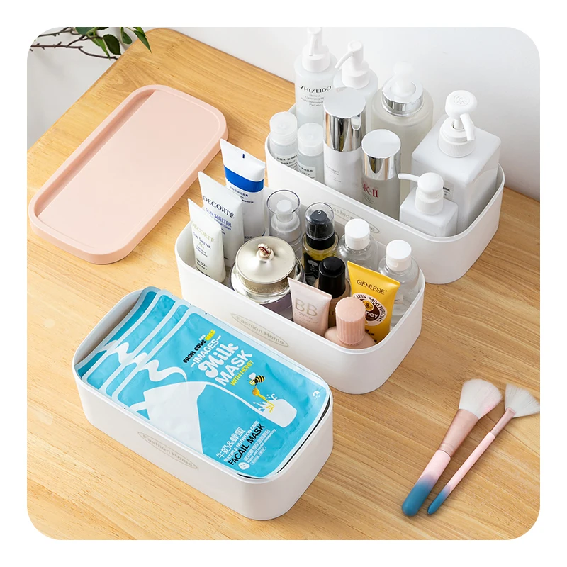 Multi-functional Stackable Desktop Small Plastic Storage Boxes & Bins