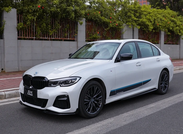 G20 MP Gloss Black Car Side Skirt for BMW 3 Series G20 G28  side skirt body kit edge decoration