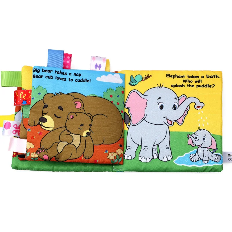 Custom Washable Interactive Fabric Quiet Fabric Cloth Books Toy Kids Early Montessori Educational Felt Busy Board Toys
