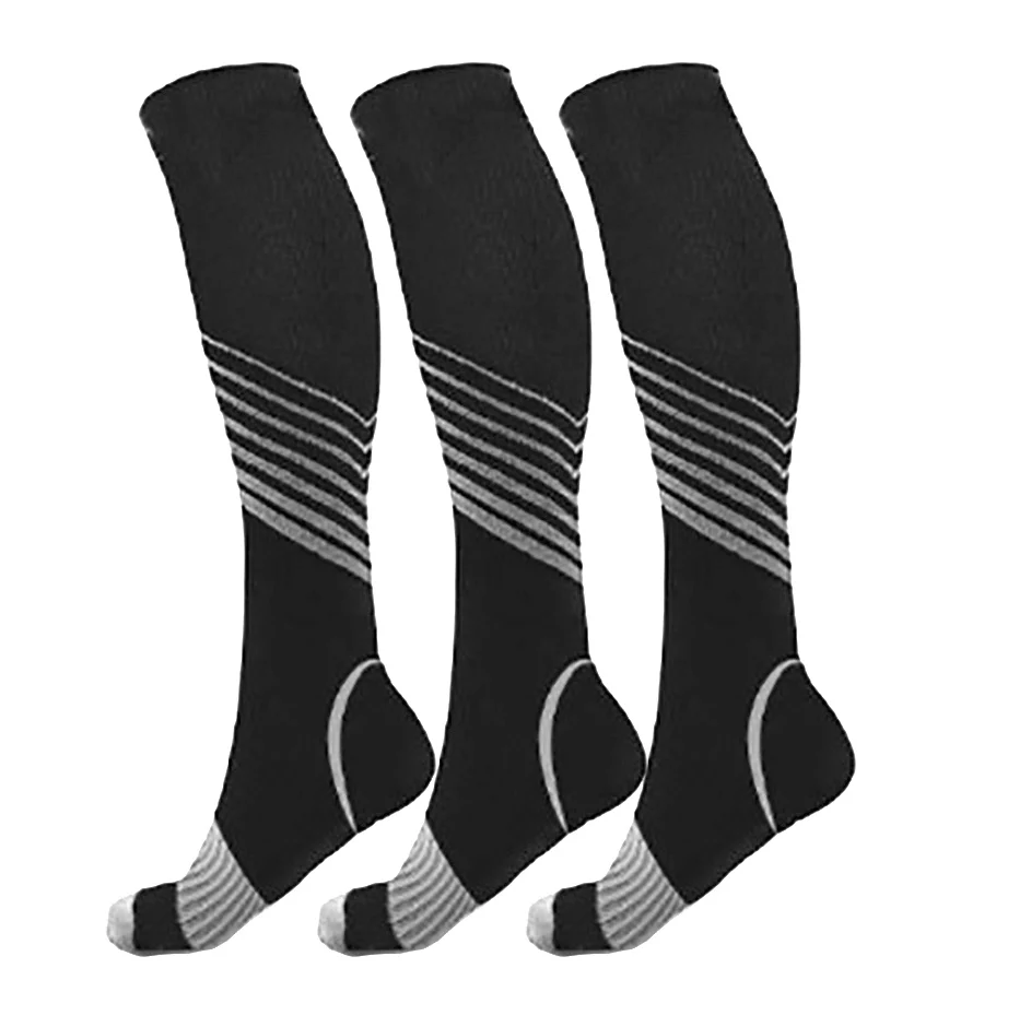 Ankle Support Knee High Socks Breathable Athletic Calf Sports Compression Socks Long Marathon Men Women Basketball Running Socks