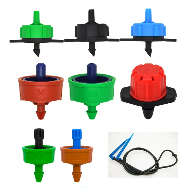 Agriculture Pressure Compensation Drip Emitter Farming Drip Irrigation System Button PC Online Dripper