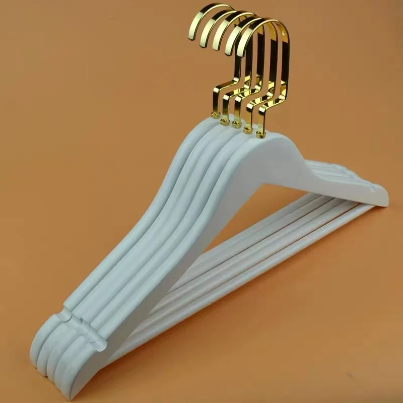 Hangers High Quality Gold Wooden Clothes Shop Woman 40 CM Storage Trouser Rack Clothes Skirt Multi Pants Wooden Clothes Hanger