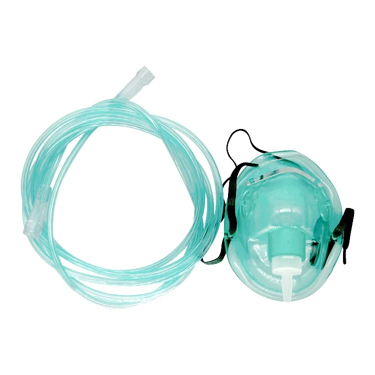 High Quality Medical Disposable PVC Oxygen Breath Mask Set With Tubing