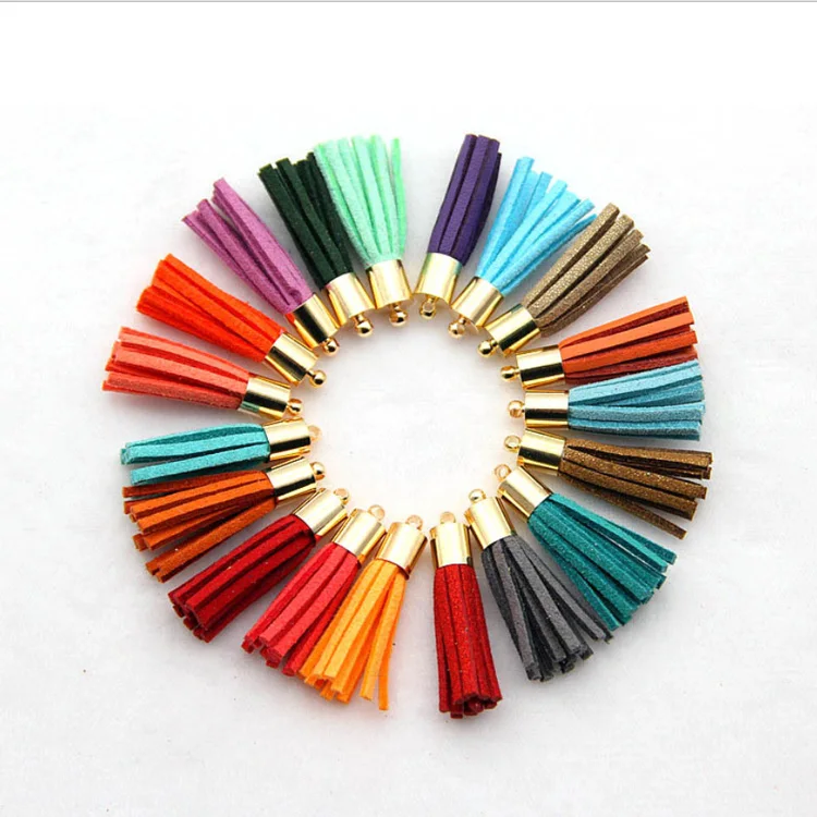 Маленькая медная металлическая крышка, цветные Замшевые Кожаные Кисточки для обуви, сандалии