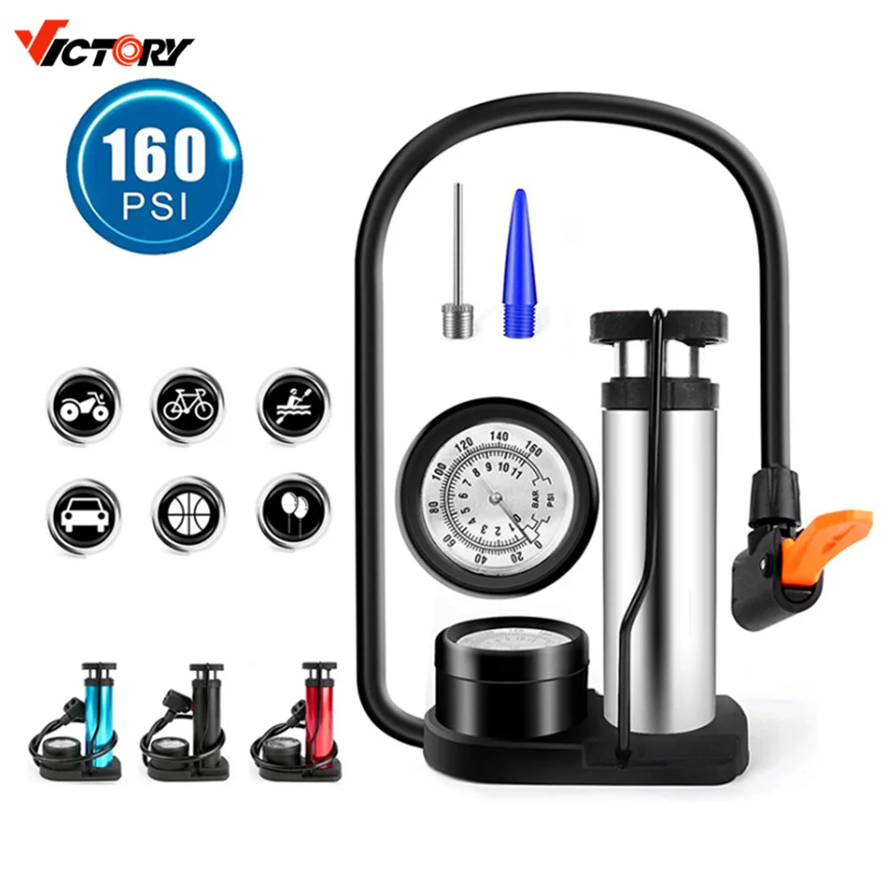 Online Best Service with Gauge Extendable Portable Bicycle Mountain Bike Cycling High Pressure Pump