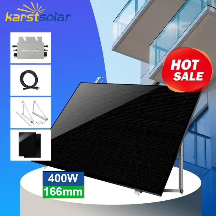 Plug In And Play Vde Certified Super Light Full Black 600w 800w 600watt 1200 Watt Balkon Balkonkraftwerk Complete Solar System