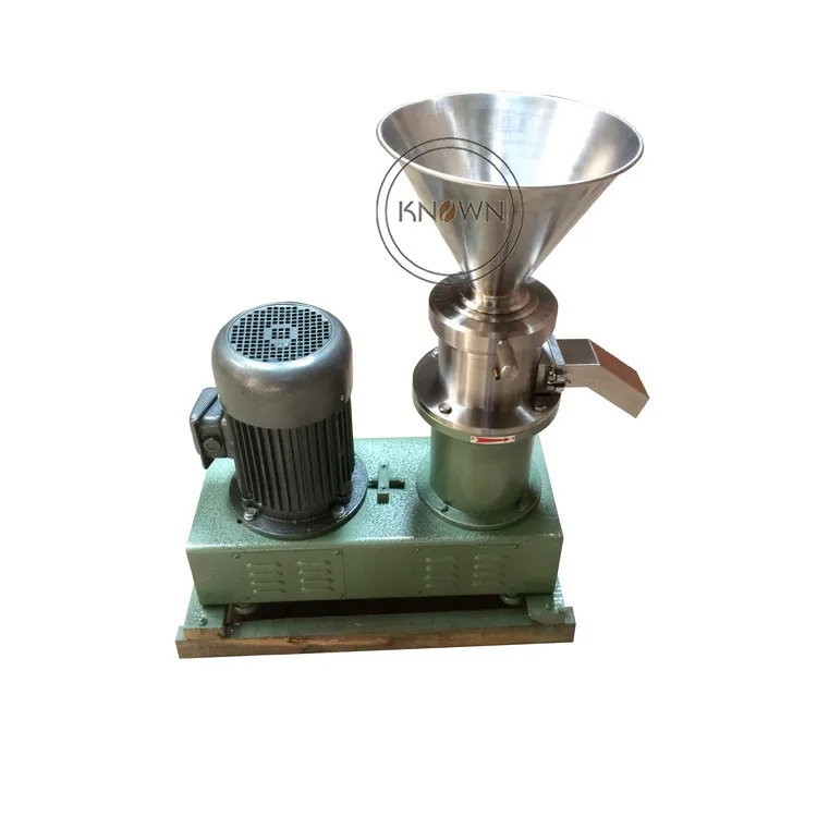 Commercial 100kg/h Peanut Butter Harissa Making Machine Nut Colloid Mill Tahini Grinding Machine Chili Paste